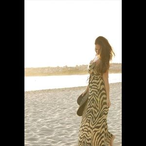 Vix Paula Hermanny Cape Karine Long Dress